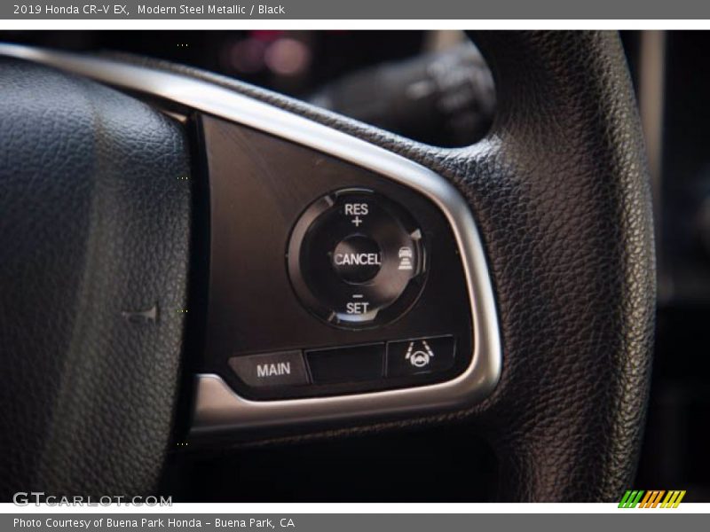 Modern Steel Metallic / Black 2019 Honda CR-V EX