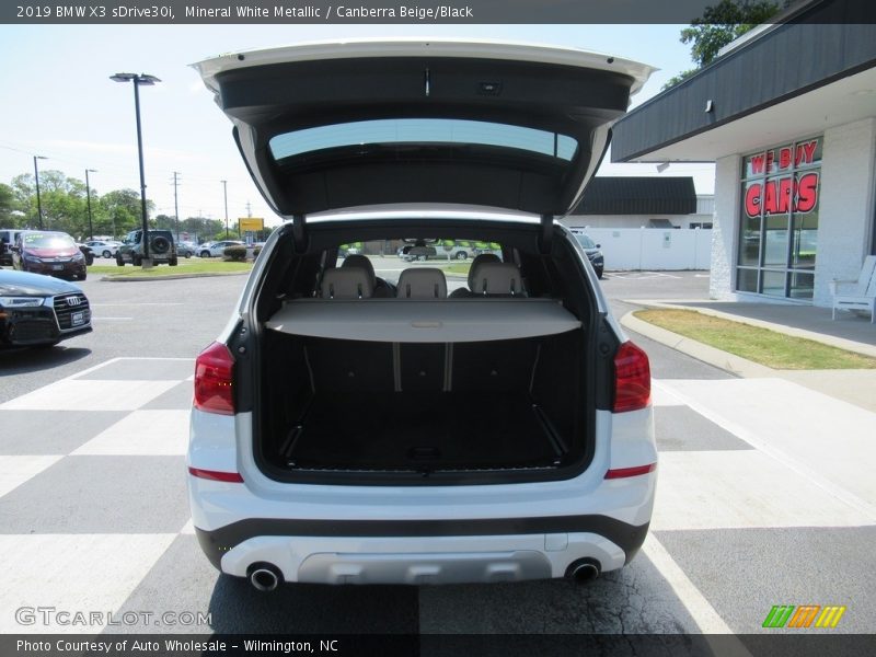Mineral White Metallic / Canberra Beige/Black 2019 BMW X3 sDrive30i