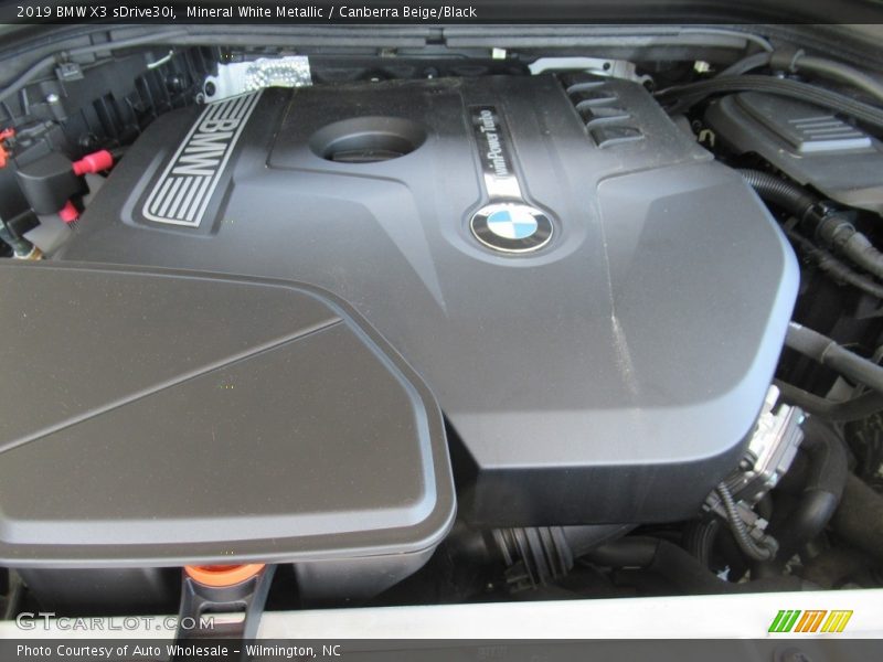 Mineral White Metallic / Canberra Beige/Black 2019 BMW X3 sDrive30i