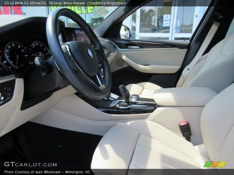 Mineral White Metallic / Canberra Beige/Black 2019 BMW X3 sDrive30i