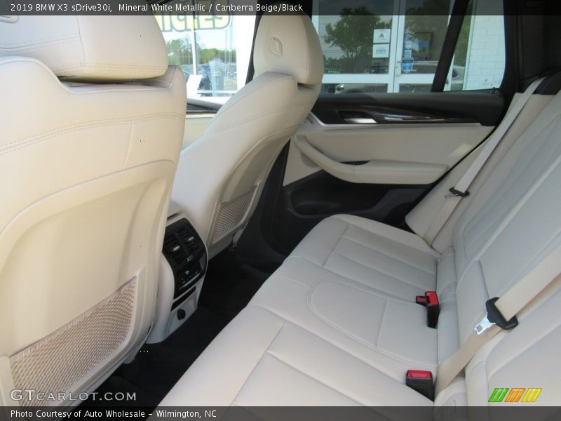 Mineral White Metallic / Canberra Beige/Black 2019 BMW X3 sDrive30i
