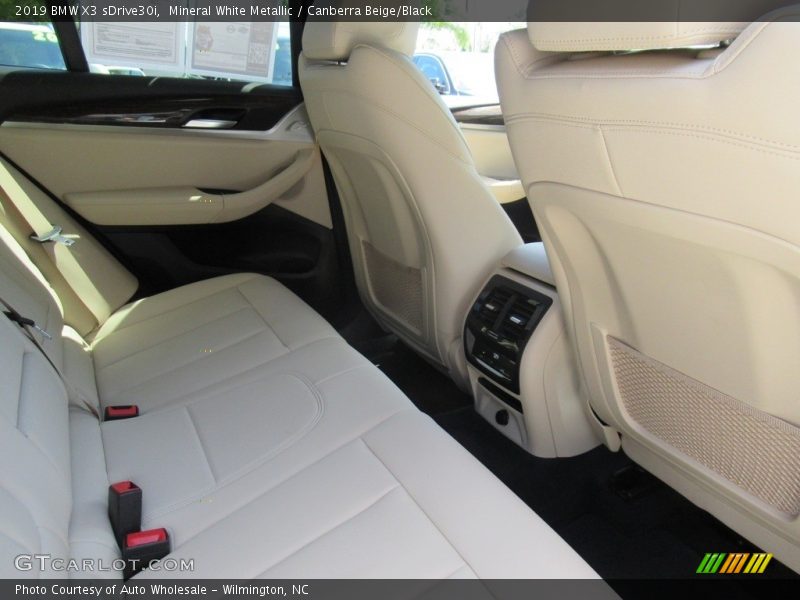 Mineral White Metallic / Canberra Beige/Black 2019 BMW X3 sDrive30i