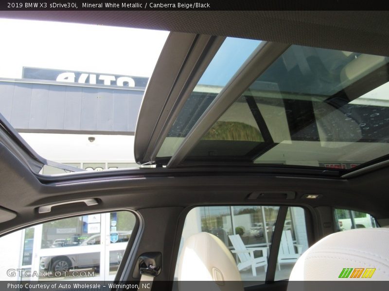 Mineral White Metallic / Canberra Beige/Black 2019 BMW X3 sDrive30i