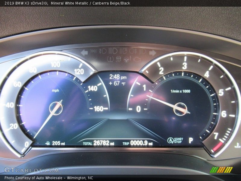 Mineral White Metallic / Canberra Beige/Black 2019 BMW X3 sDrive30i