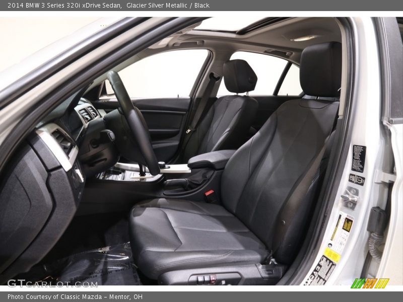 Glacier Silver Metallic / Black 2014 BMW 3 Series 320i xDrive Sedan