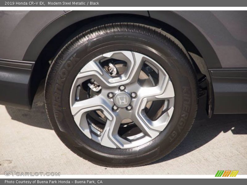 Modern Steel Metallic / Black 2019 Honda CR-V EX