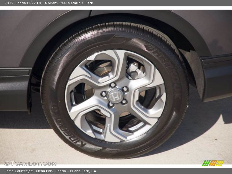 Modern Steel Metallic / Black 2019 Honda CR-V EX