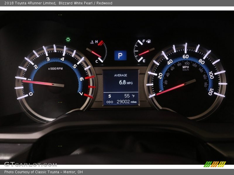 Blizzard White Pearl / Redwood 2018 Toyota 4Runner Limited