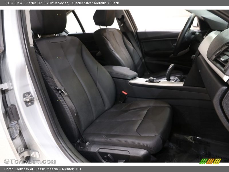 Glacier Silver Metallic / Black 2014 BMW 3 Series 320i xDrive Sedan