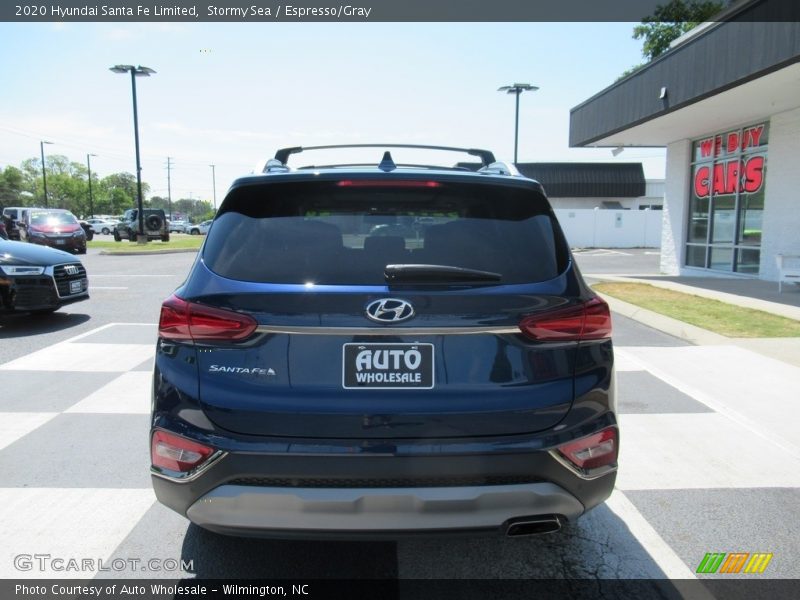 Stormy Sea / Espresso/Gray 2020 Hyundai Santa Fe Limited