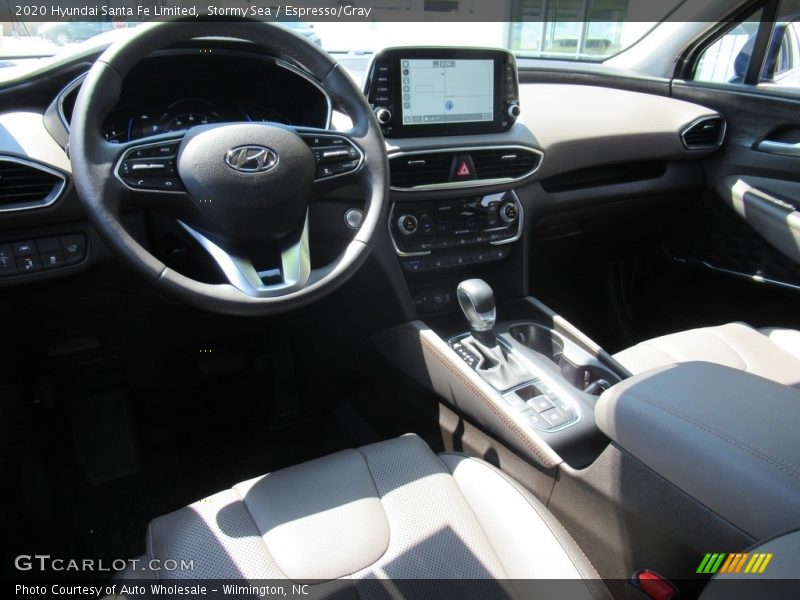 Stormy Sea / Espresso/Gray 2020 Hyundai Santa Fe Limited