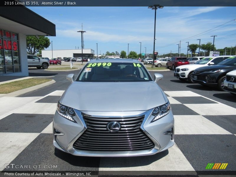 Atomic Silver / Black 2016 Lexus ES 350