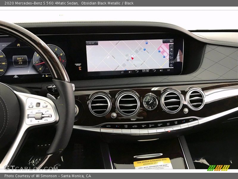 Navigation of 2020 S 560 4Matic Sedan