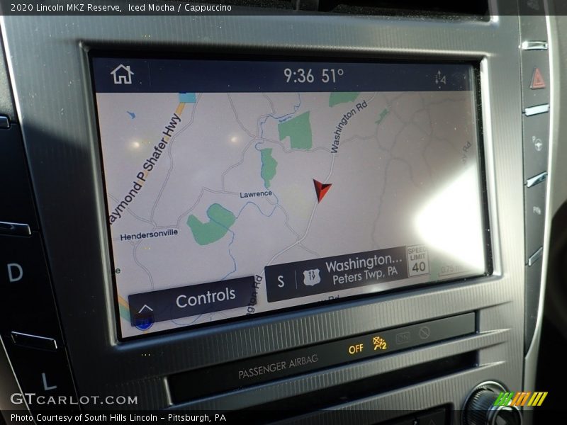 Navigation of 2020 MKZ Reserve