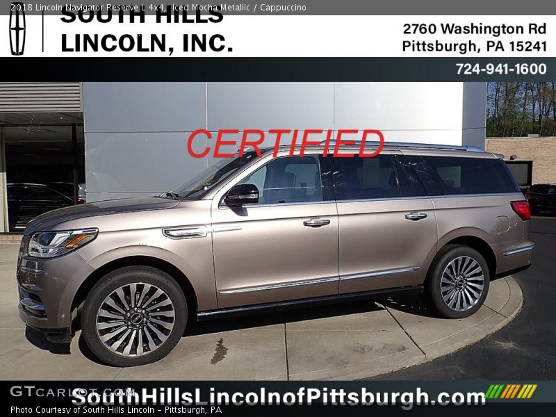 Iced Mocha Metallic / Cappuccino 2018 Lincoln Navigator Reserve L 4x4