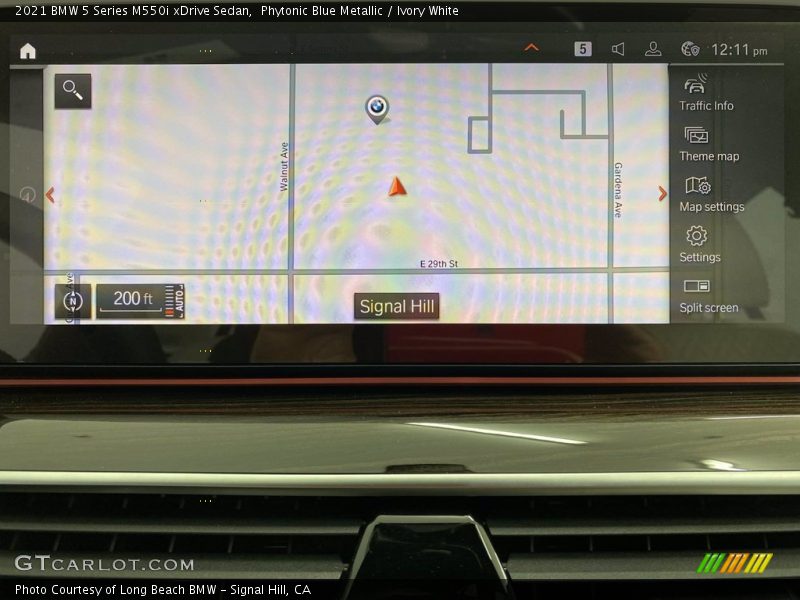 Navigation of 2021 5 Series M550i xDrive Sedan
