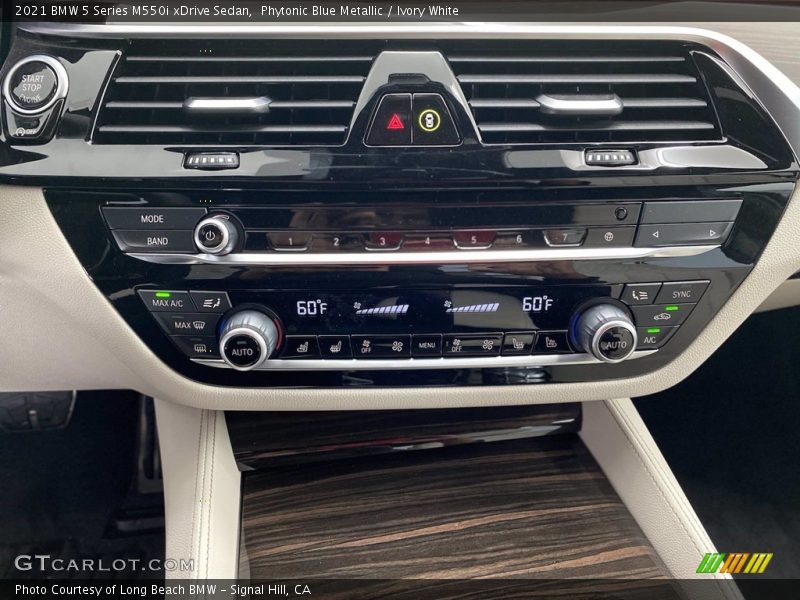 Phytonic Blue Metallic / Ivory White 2021 BMW 5 Series M550i xDrive Sedan