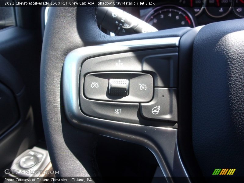 Shadow Gray Metallic / Jet Black 2021 Chevrolet Silverado 1500 RST Crew Cab 4x4