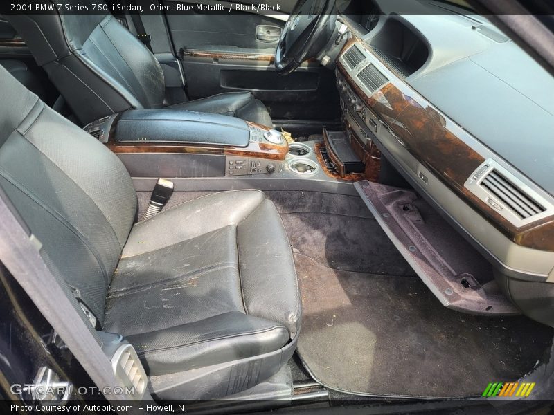 Orient Blue Metallic / Black/Black 2004 BMW 7 Series 760Li Sedan