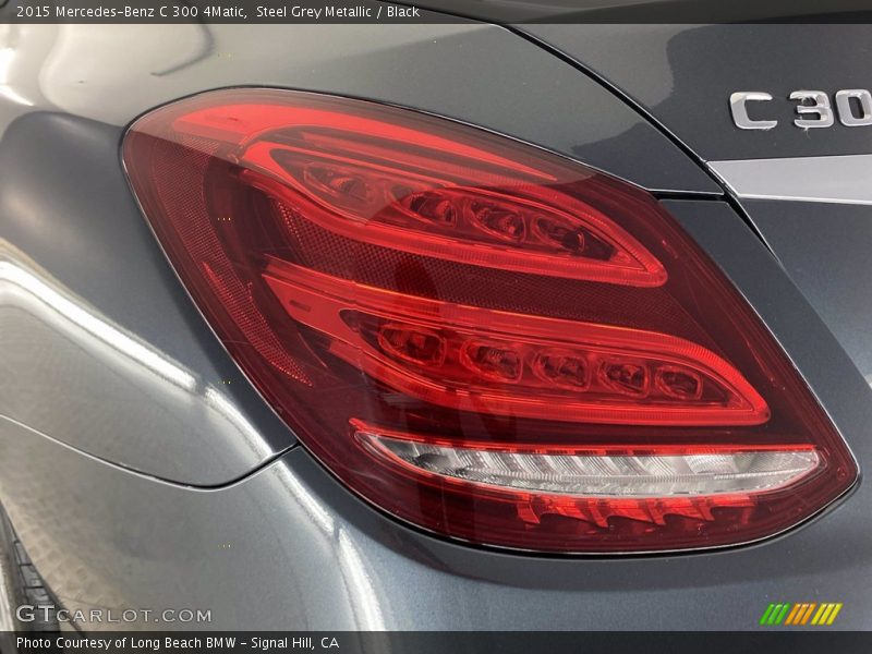 Steel Grey Metallic / Black 2015 Mercedes-Benz C 300 4Matic
