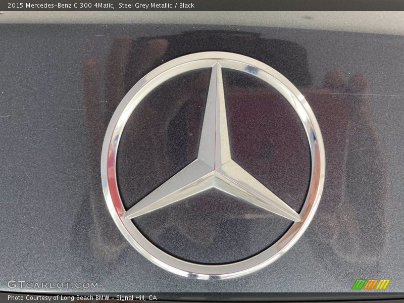 Steel Grey Metallic / Black 2015 Mercedes-Benz C 300 4Matic