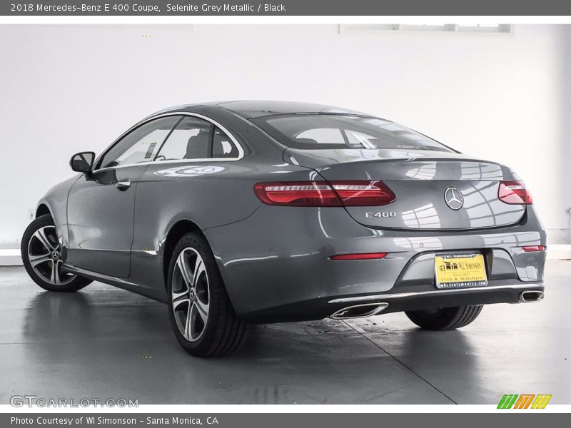 Selenite Grey Metallic / Black 2018 Mercedes-Benz E 400 Coupe