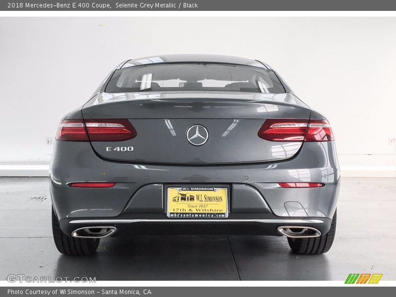 Selenite Grey Metallic / Black 2018 Mercedes-Benz E 400 Coupe