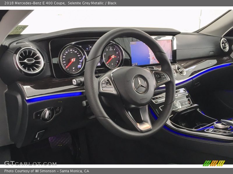 Selenite Grey Metallic / Black 2018 Mercedes-Benz E 400 Coupe