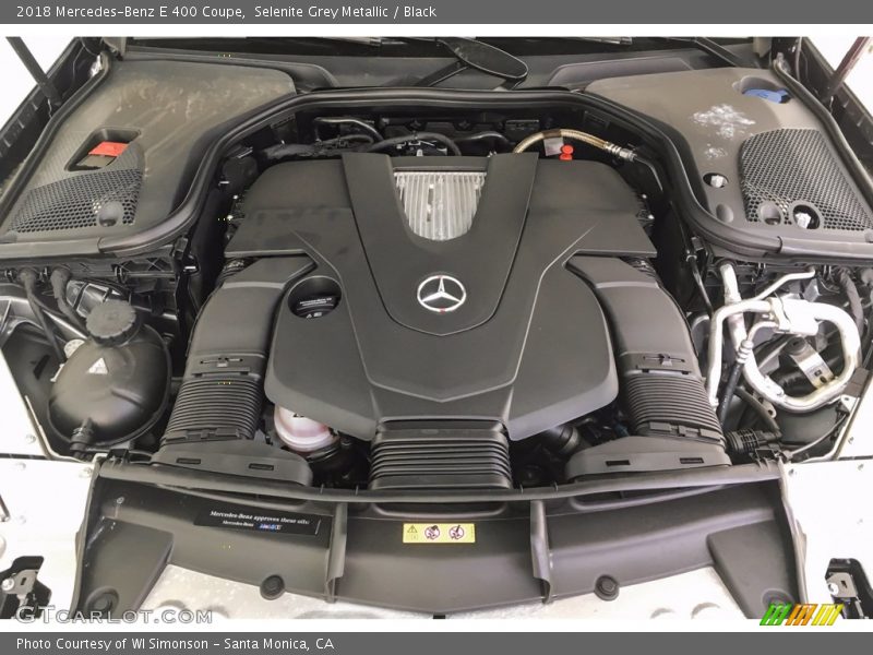 Selenite Grey Metallic / Black 2018 Mercedes-Benz E 400 Coupe