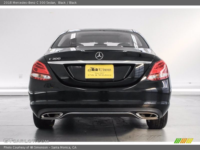 Black / Black 2018 Mercedes-Benz C 300 Sedan