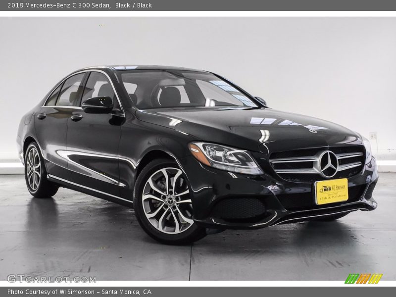 Black / Black 2018 Mercedes-Benz C 300 Sedan