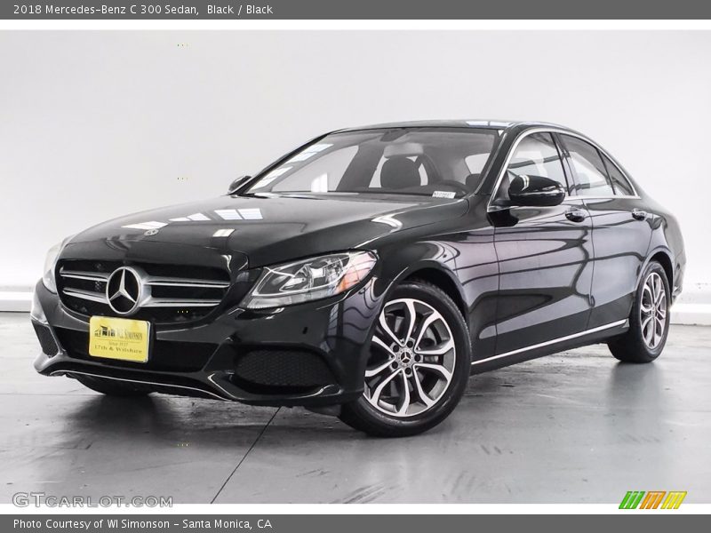 Black / Black 2018 Mercedes-Benz C 300 Sedan