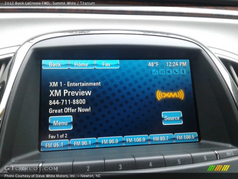 Controls of 2012 LaCrosse FWD