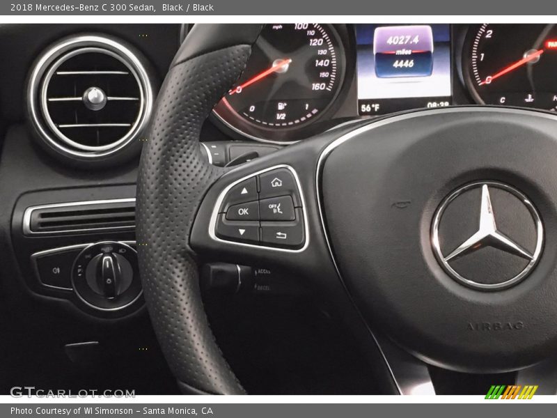 Black / Black 2018 Mercedes-Benz C 300 Sedan