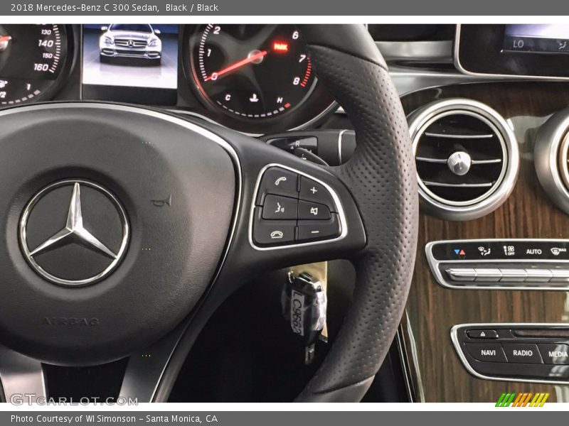 Black / Black 2018 Mercedes-Benz C 300 Sedan