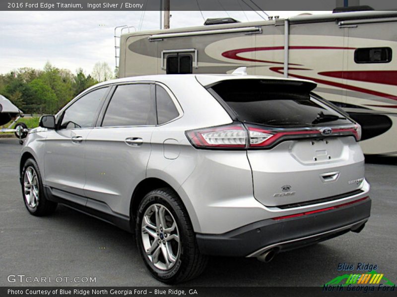 Ingot Silver / Ebony 2016 Ford Edge Titanium