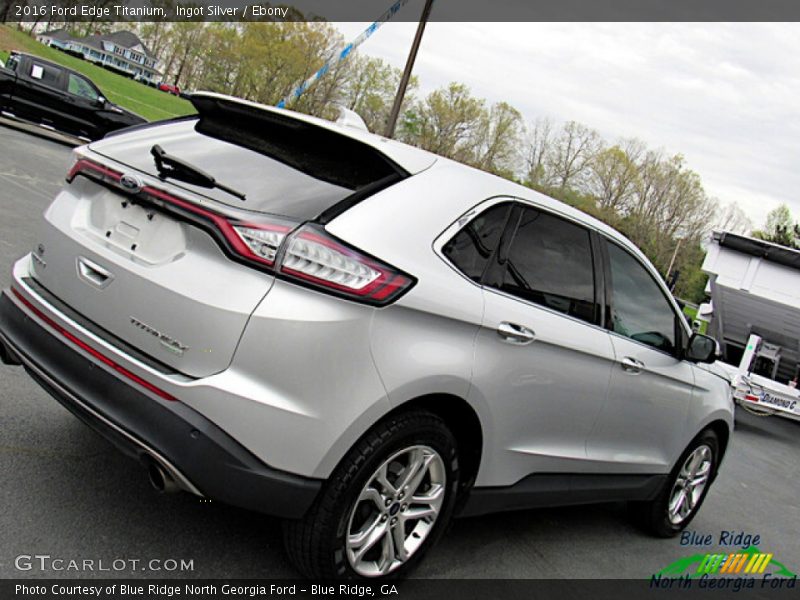 Ingot Silver / Ebony 2016 Ford Edge Titanium