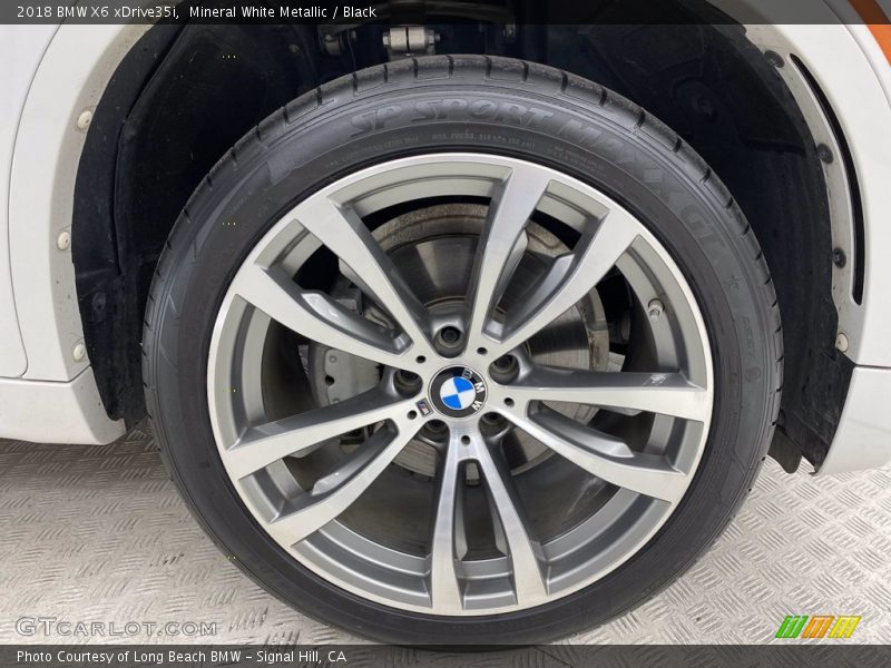 Mineral White Metallic / Black 2018 BMW X6 xDrive35i