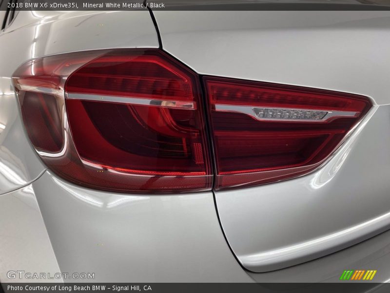 Mineral White Metallic / Black 2018 BMW X6 xDrive35i