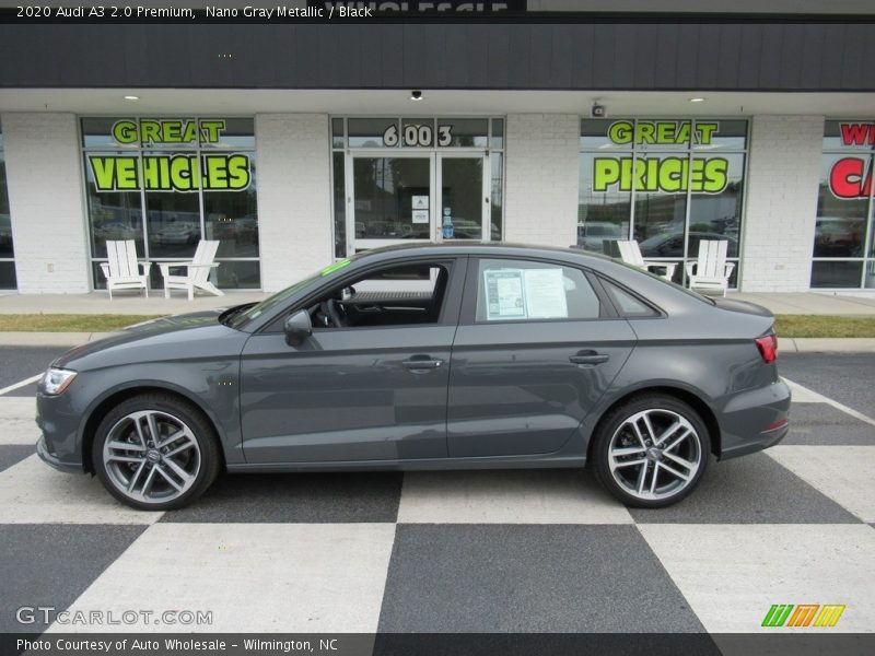 Nano Gray Metallic / Black 2020 Audi A3 2.0 Premium