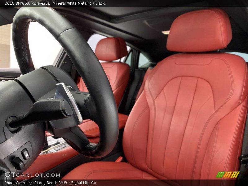 Mineral White Metallic / Black 2018 BMW X6 xDrive35i