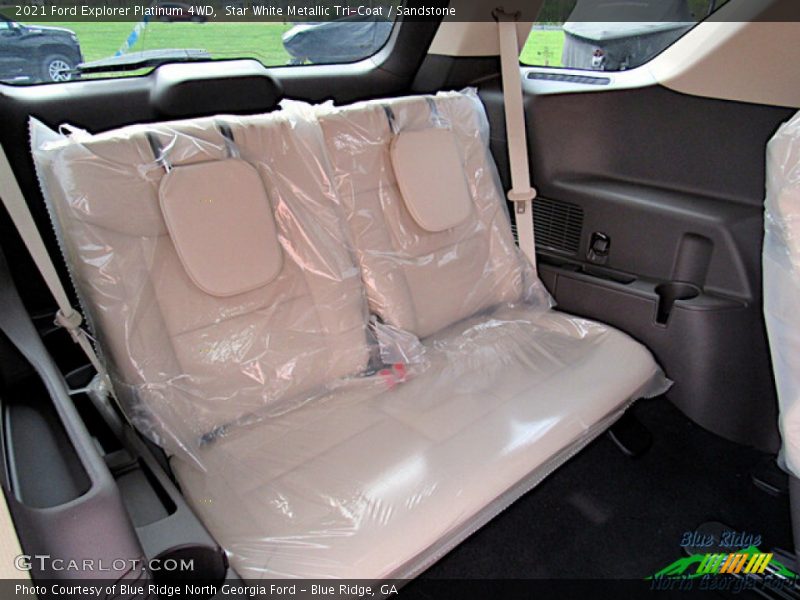 Star White Metallic Tri-Coat / Sandstone 2021 Ford Explorer Platinum 4WD