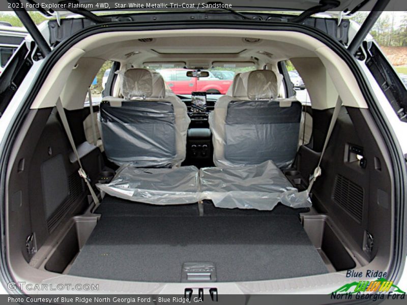 Star White Metallic Tri-Coat / Sandstone 2021 Ford Explorer Platinum 4WD