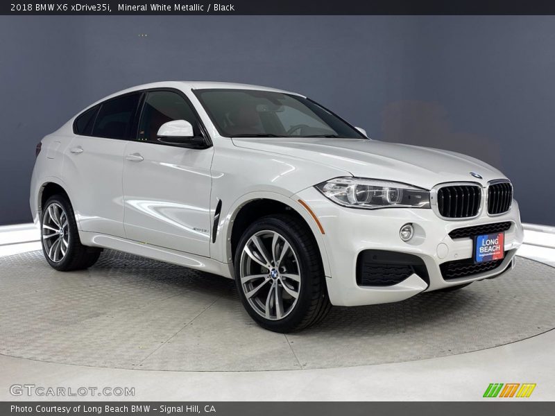 Mineral White Metallic / Black 2018 BMW X6 xDrive35i