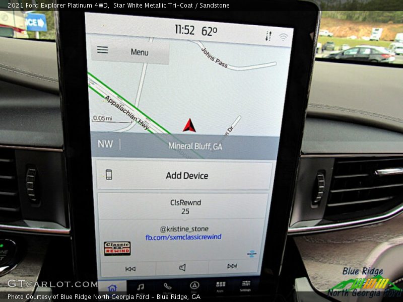 Star White Metallic Tri-Coat / Sandstone 2021 Ford Explorer Platinum 4WD