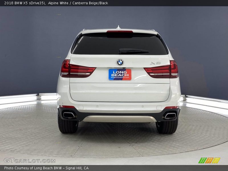 Alpine White / Canberra Beige/Black 2018 BMW X5 sDrive35i