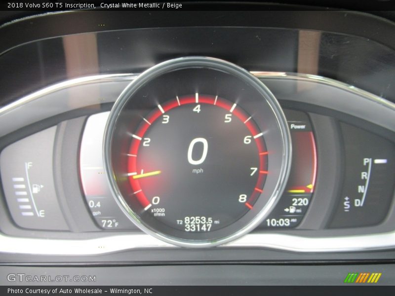 Crystal White Metallic / Beige 2018 Volvo S60 T5 Inscription
