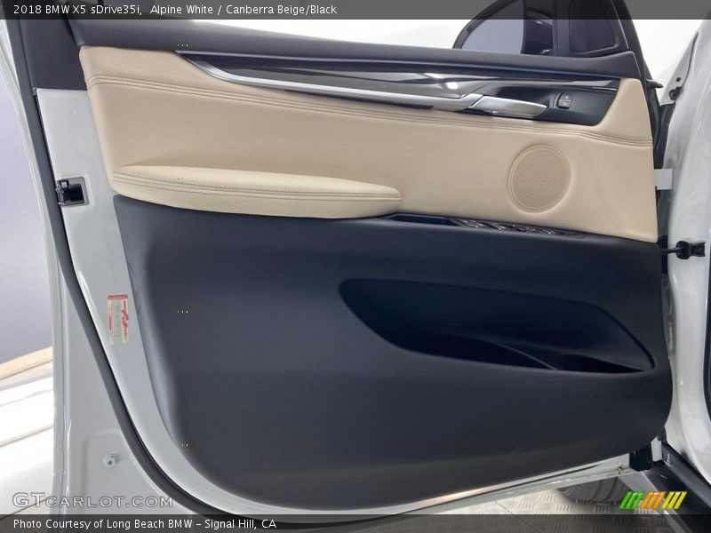 Alpine White / Canberra Beige/Black 2018 BMW X5 sDrive35i
