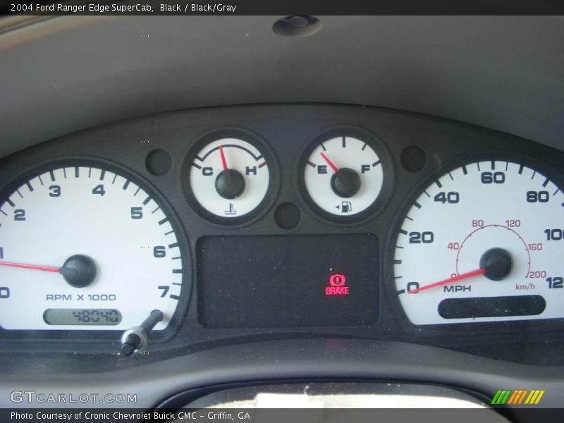 Black / Black/Gray 2004 Ford Ranger Edge SuperCab