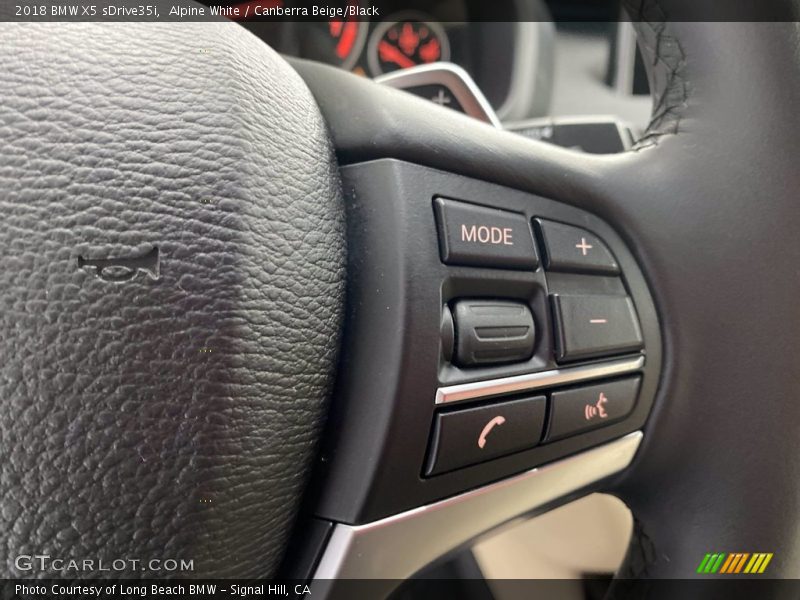 Alpine White / Canberra Beige/Black 2018 BMW X5 sDrive35i